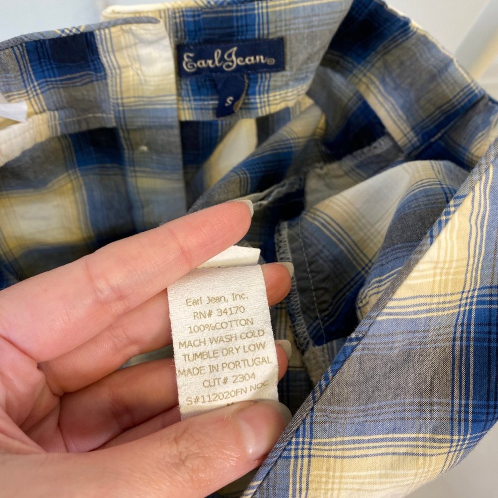 Vintage 90s Anthropologie S Plaid Slip Dress - Picture 11 of 13